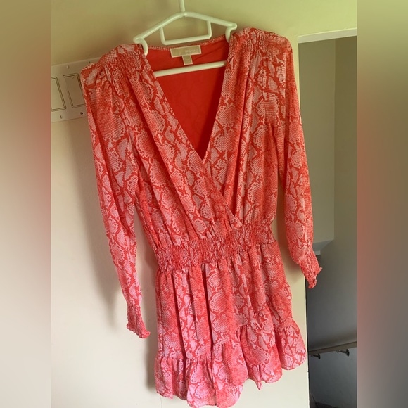 MICHAEL Michael Kors Julia Coral Snake Printed Dress - Picture 4 of 8